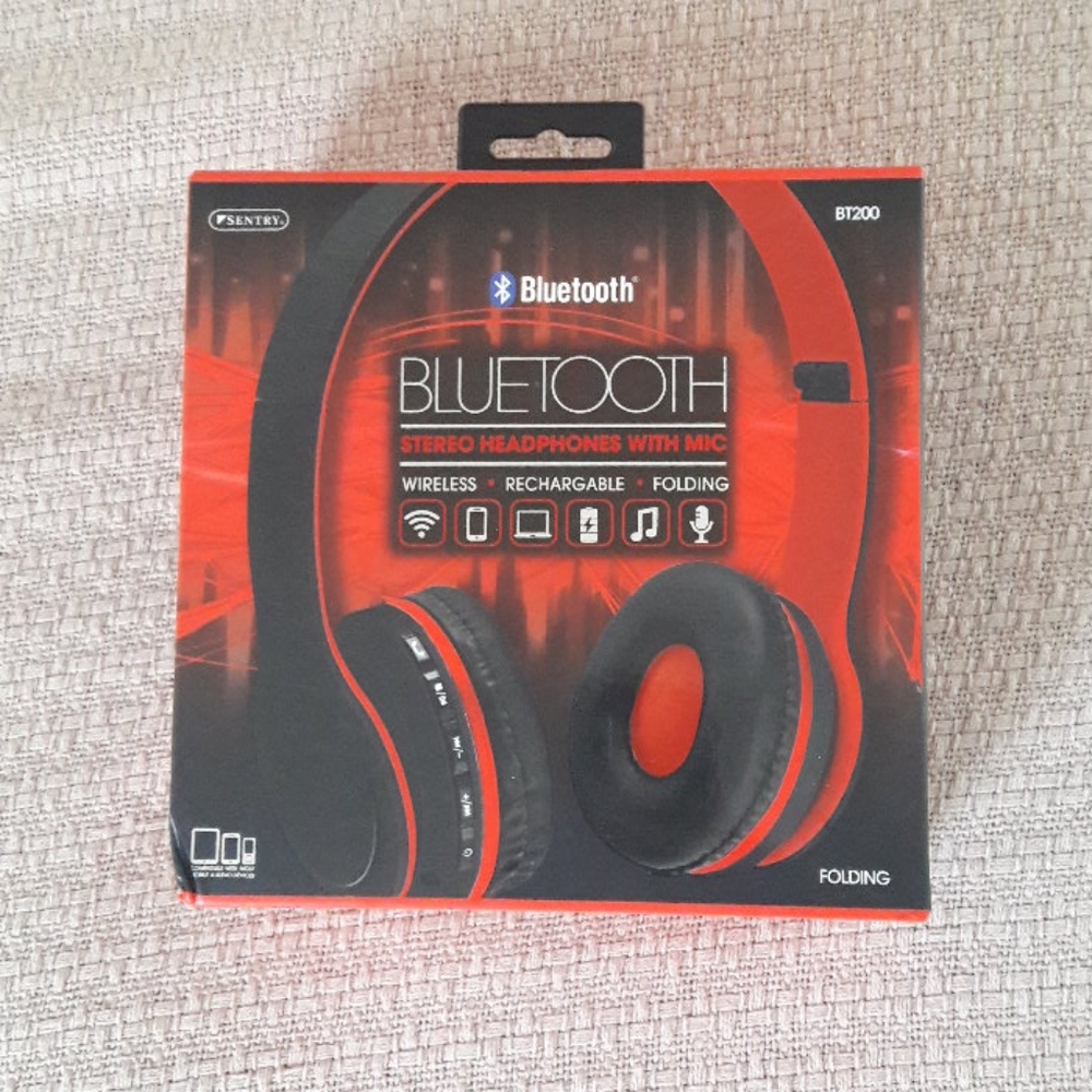 Bluetooth Folding Stereo Headphones with Mic